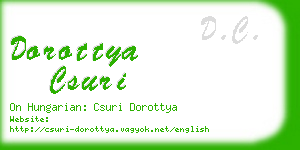 dorottya csuri business card